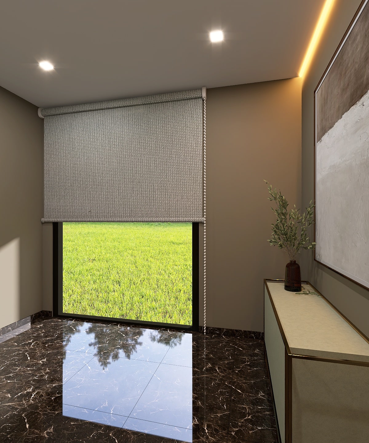 Persiana Enrollable BlackOut Sunway Olar 5%