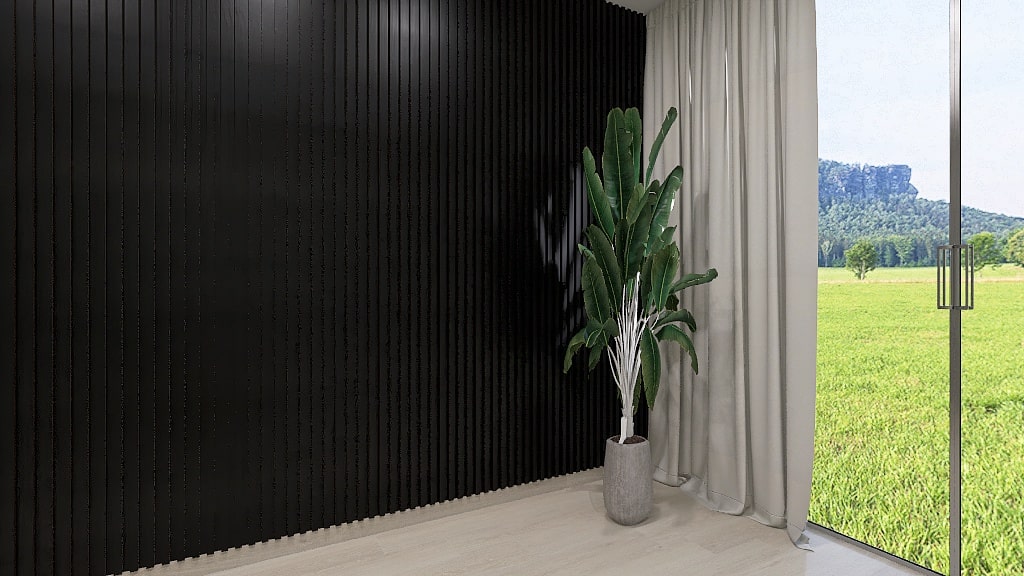 Panel Lambrín Interior Negro