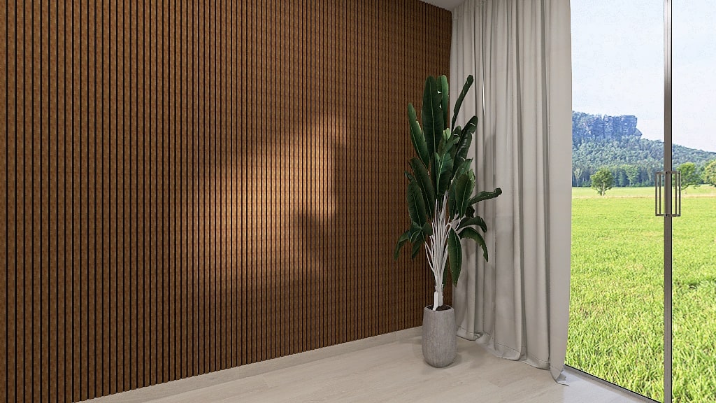 Panel Laambrín Interior Negro Nogal M