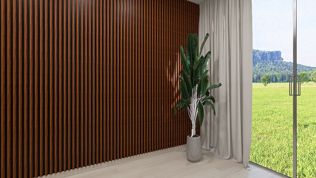 Panel Lambín Interiro Parota Black